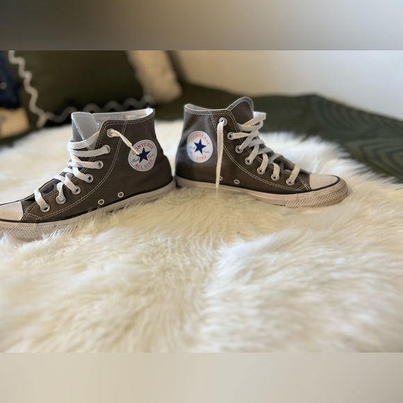 Converse All star chuck Taylor gray high tops woman’s size 7.5-Mens 5.5 - Picture 3 of 8